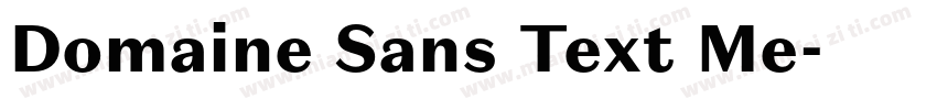 Domaine Sans Text Me字体转换
